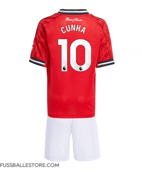 Günstige Manchester United Matheus Cunha #10 Heimtrikotsatz Kinder 2025-26 Kurzarm (+ Kurze Hosen) Günstige Manchester United Matheus Cunha #10 Heimtrikotsatz Kinder 2025-26 Kurzarm (+ Kurze Hosen)